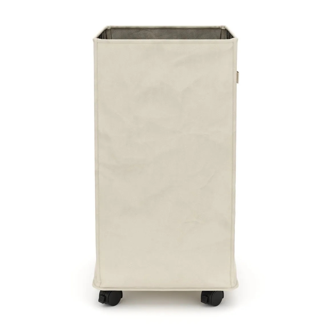 Wäschekorb auf Rollen 83L beige