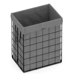 Wäschekorb Metall 1 Fach 90L grau