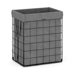 Wäschekorb Metall 1 Fach 90L grau