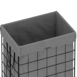 Wäschekorb Metall 1 Fach 90L grau