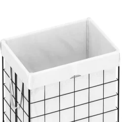 Wäschekorb Metall 1 Fach 90L weiss | GONSER.CH