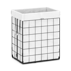 Wäschekorb Metall 1 Fach 90L weiss | GONSER.CH