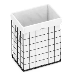 Wäschekorb Metall 1 Fach 90L weiss | GONSER.CH