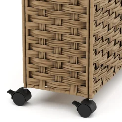 Wäschekorb Rattan 1 Fach 66L braun