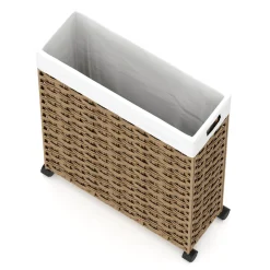 Wäschekorb Rattan 1 Fach 66L braun