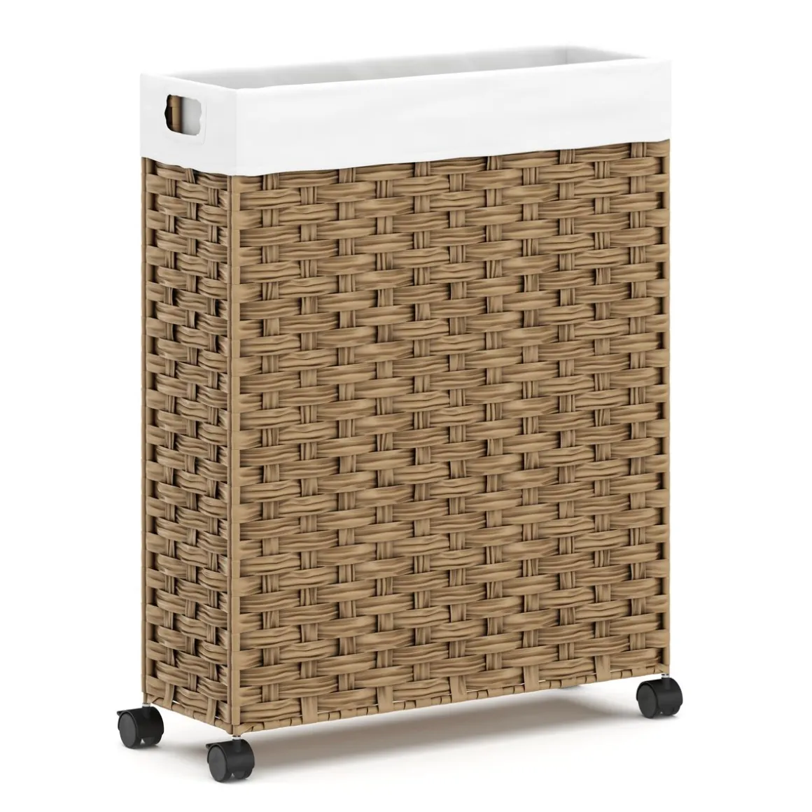Wäschekorb Rattan 1 Fach 66L braun