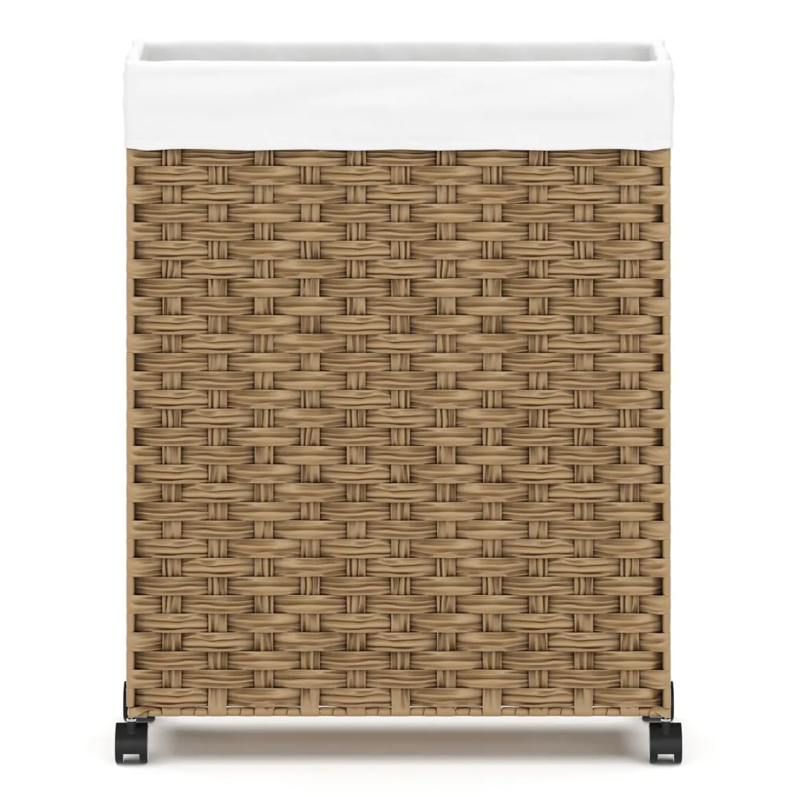 Wäschekorb Rattan 1 Fach 66L braun