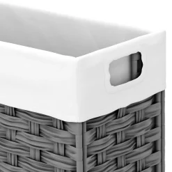 Wäschekorb Rattan 1 Fach 66L grau