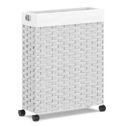 Wäschekorb Rattan 1 Fach 66L weiss