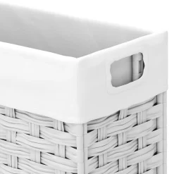 Wäschekorb Rattan 1 Fach 66L weiss