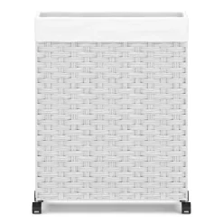 Wäschekorb Rattan 1 Fach 66L weiss