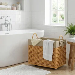 Wäschekorb Weide 1 Fach 130L natur | GONSER.CH