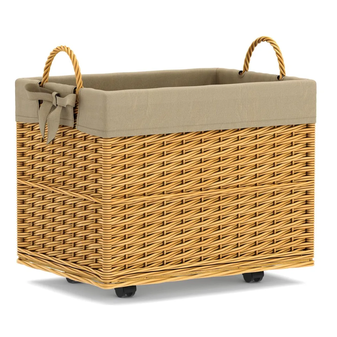Wäschekorb Weide 1 Fach 130L natur | GONSER.CH