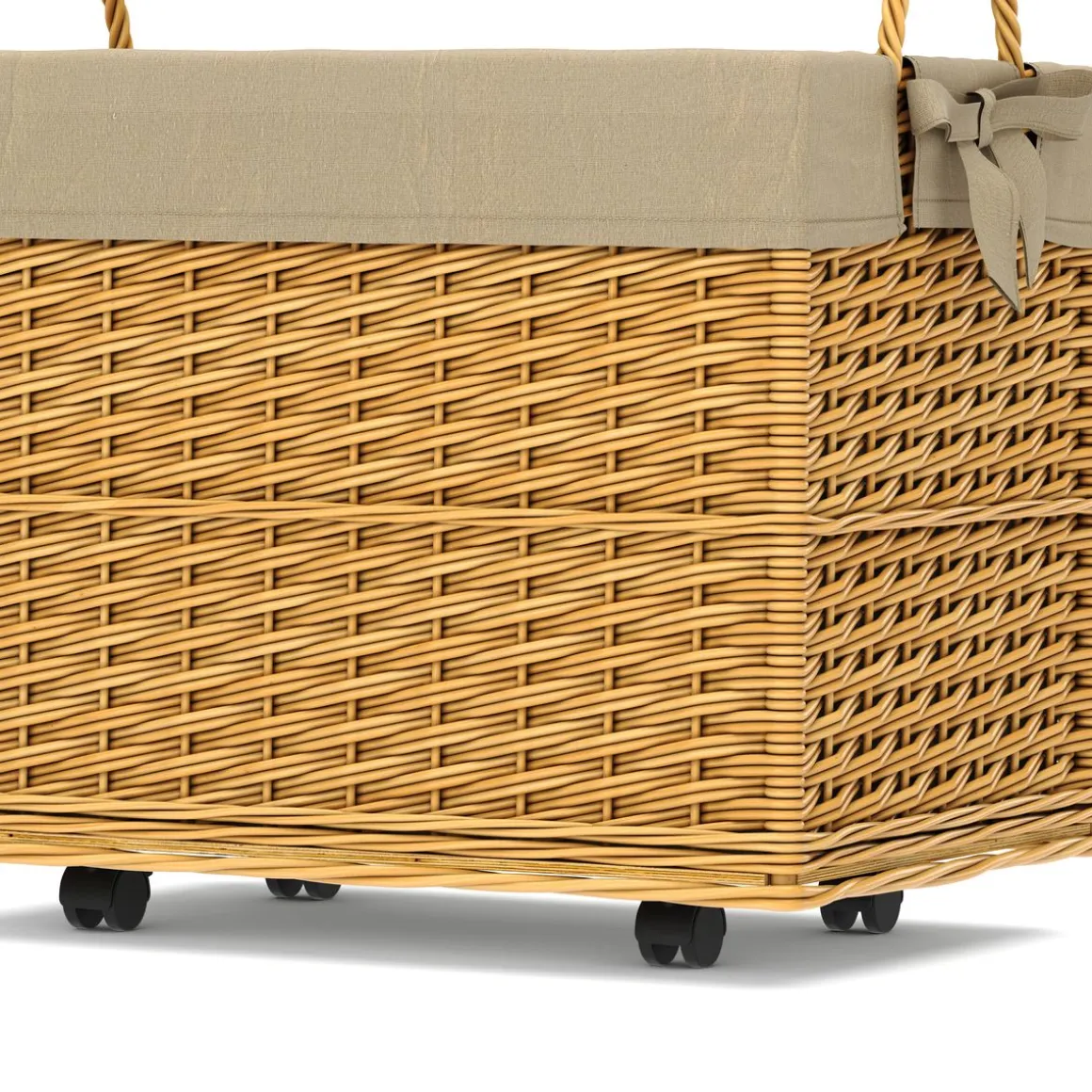 Wäschekorb Weide 1 Fach 130L natur | GONSER.CH