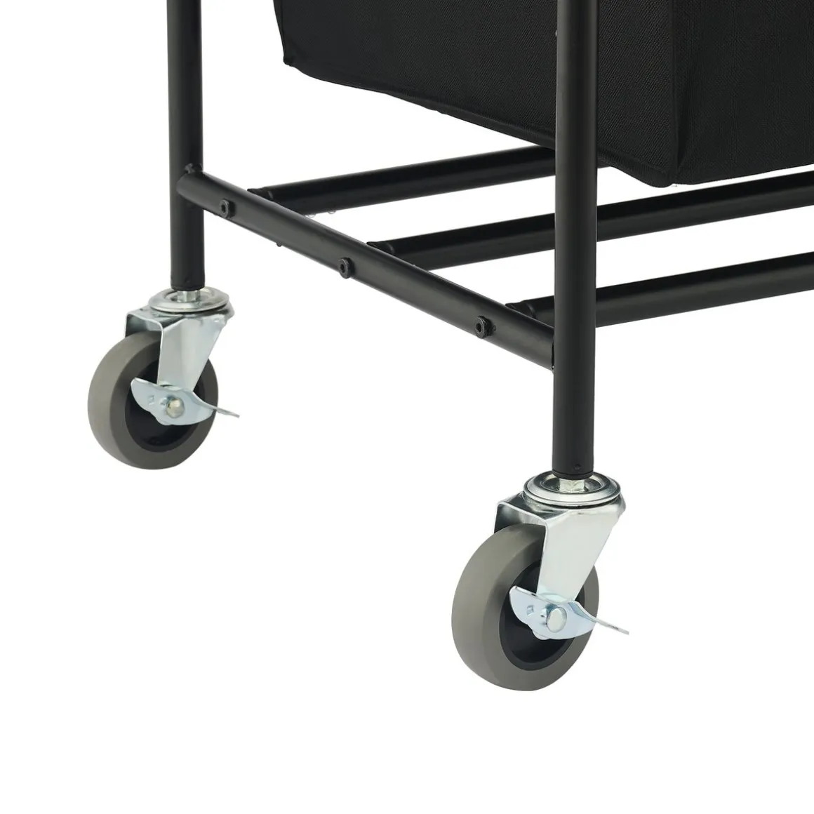 Wäschesammler 3 Fächer 138L schwarz | GONSER.CH