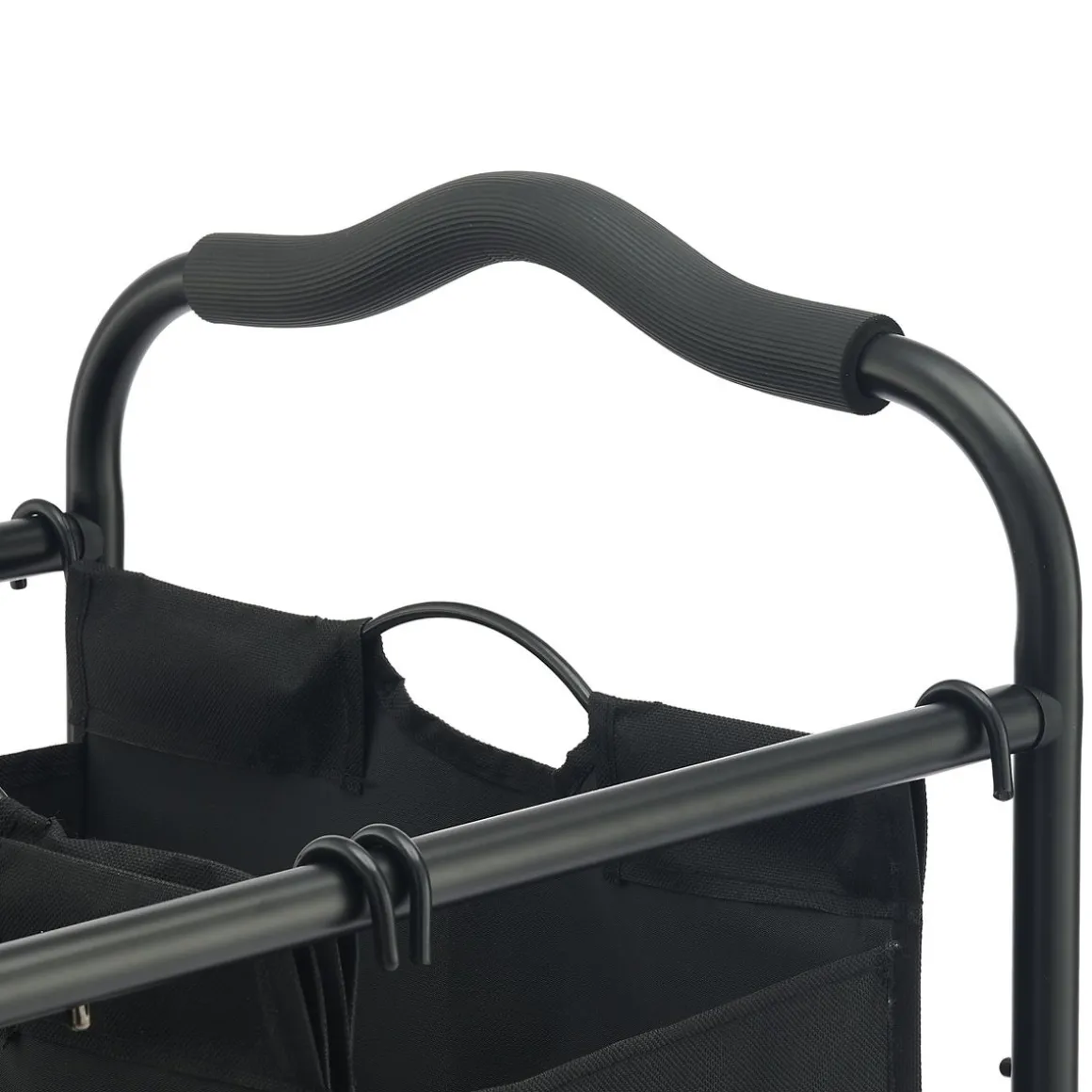 Wäschesammler 3 Fächer 138L schwarz | GONSER.CH