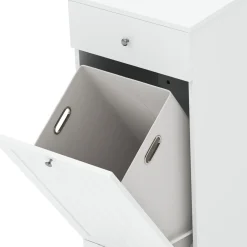 Wäscheschrank mit 1 Fach FONTANA 40 x 38 x 89 cm weiss