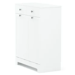 Wäscheschrank mit 2 Fächer FONTANA 78 x 38 x 89 cm weiss