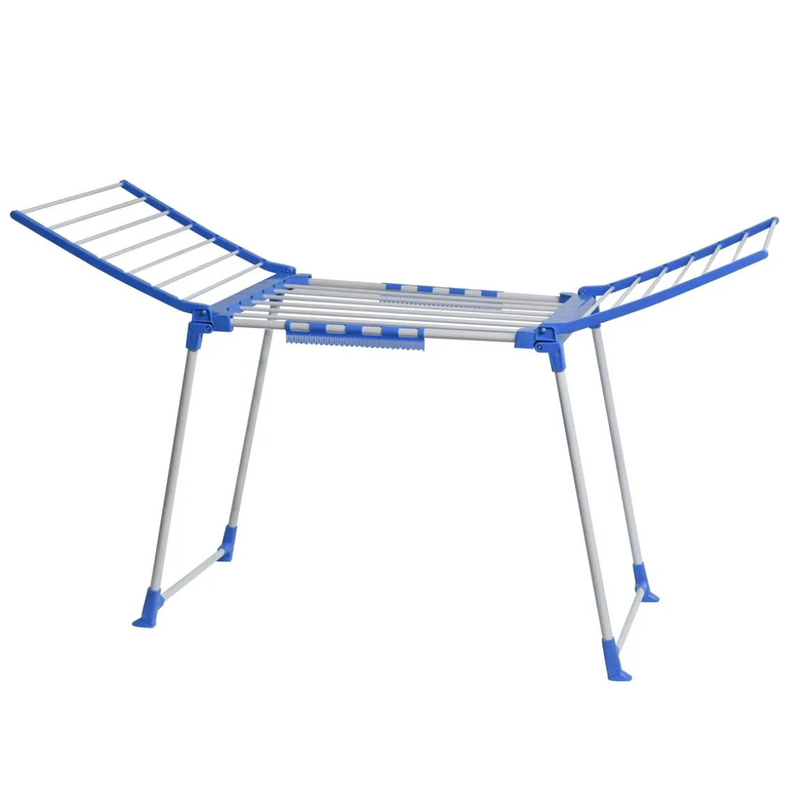 Wäscheständer klappbar weiss/blau