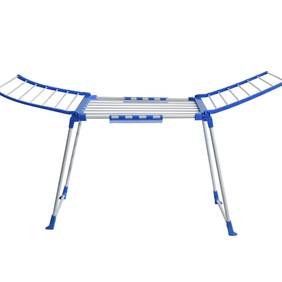 Wäscheständer klappbar weiss/blau