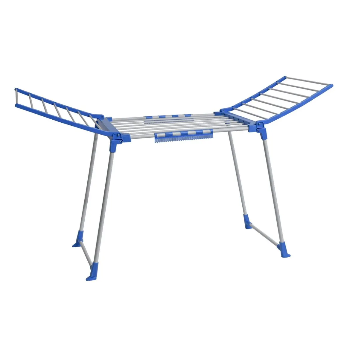 Wäscheständer klappbar weiss/blau