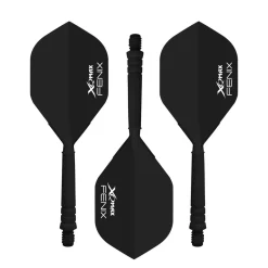 XQMAX Fenix Flight und Shaft 34 mm 3er Set schwarz
