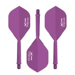XQMAX Fenix Flight und Shaft 22 mm 3er Set violett