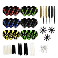 XQMAX Steeldart Set 90-teilig schwarz/bunt