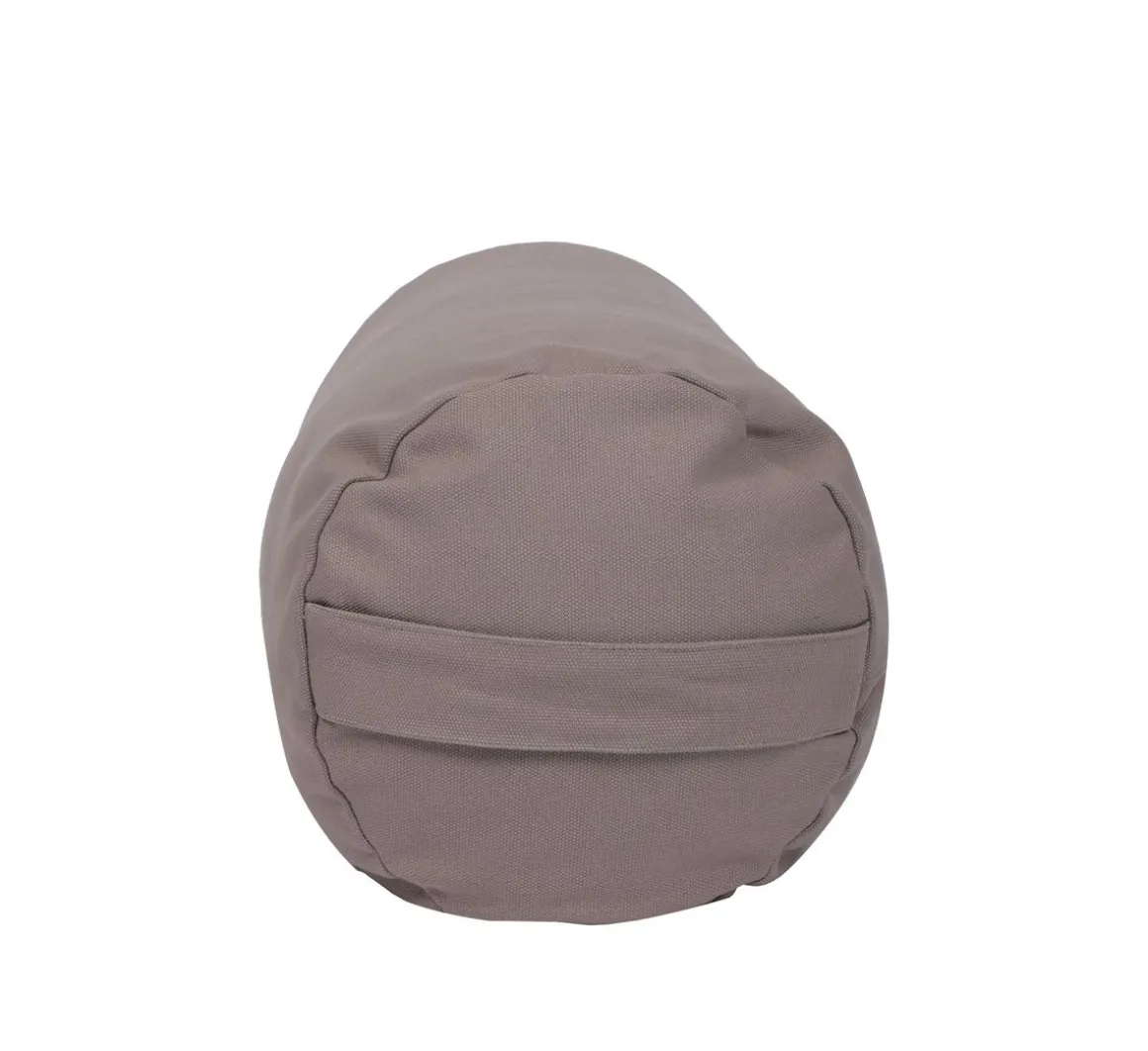Yogakissen 23 x 63 cm grau