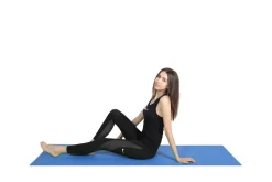 Yogamatte mit Tasche blau 173 x 61 x 0.5 cm
