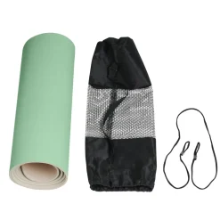 Yogamatte mit Tasche mint/beige 181 x 61 x 0.6 cm