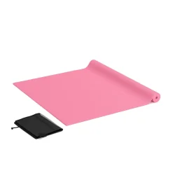 Yogamatte mit Tasche pink 173 x 61 x 0.5 cm