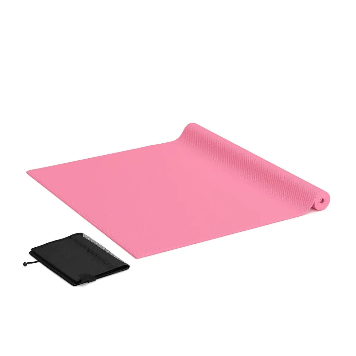 Yogamatte mit Tasche pink 173 x 61 x 0.5 cm