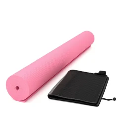 Yogamatte mit Tasche pink 173 x 61 x 0.5 cm