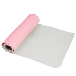 Yogamatte mit Tasche rosa/grau 181 x 61 x 0.6 cm