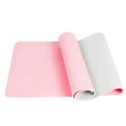 Yogamatte mit Tasche rosa/grau 181 x 61 x 0.6 cm