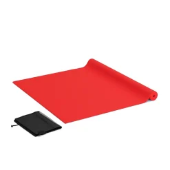 Yogamatte mit Tasche rot 173 x 61 x 0.5 cm