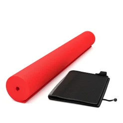Yogamatte mit Tasche rot 173 x 61 x 0.5 cm