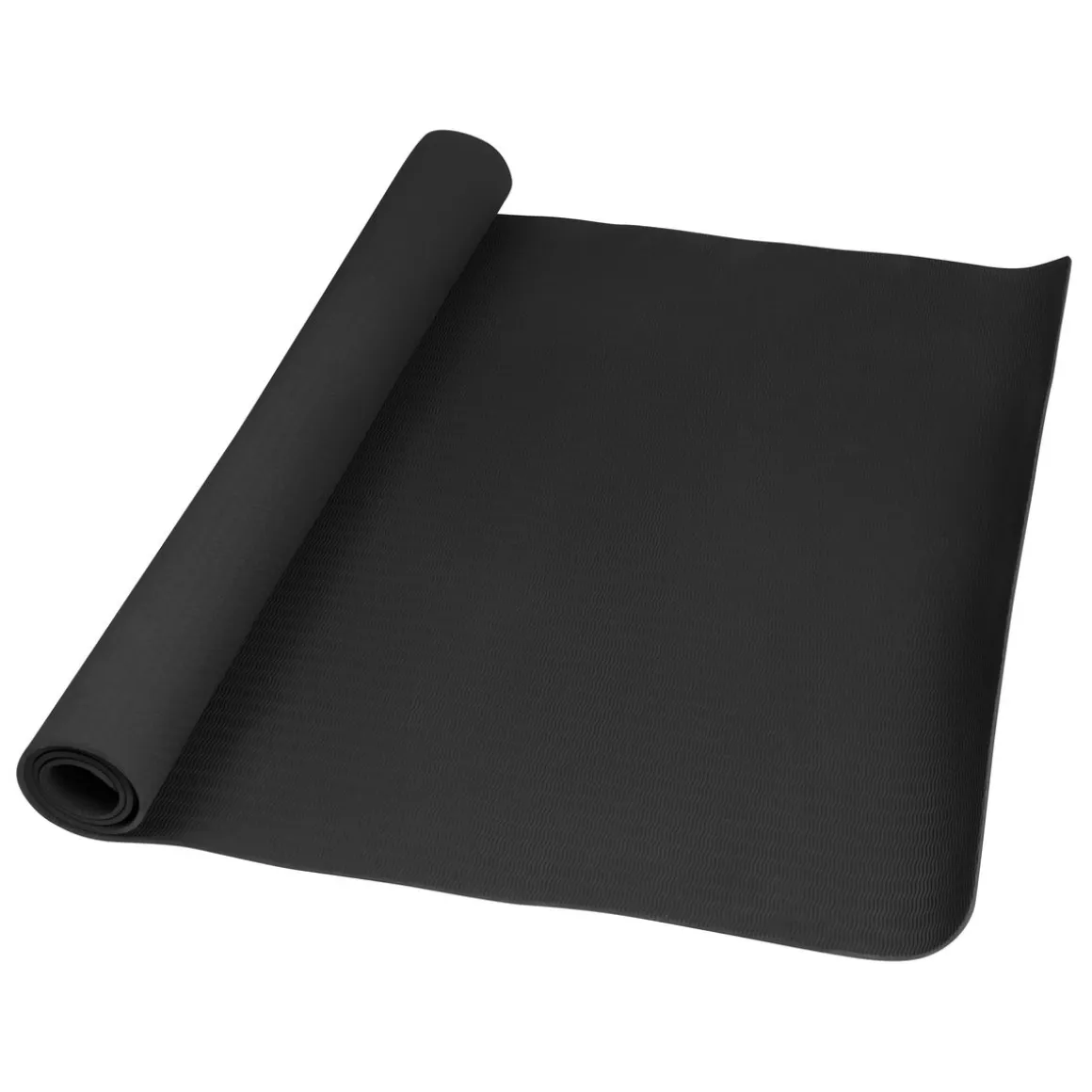 Yogamatte mit Tasche schwarz 183 x 122 x 0.6 cm