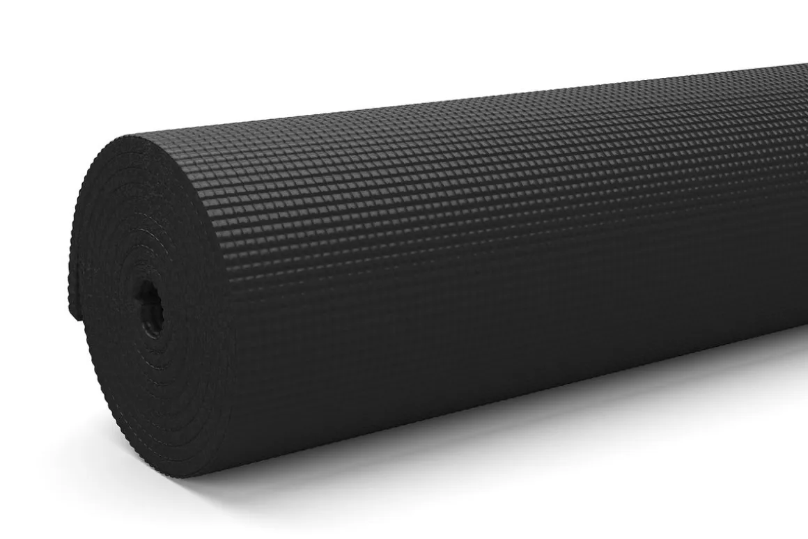 Yogamatte schwarz 173 x 61 x 0.4 cm
