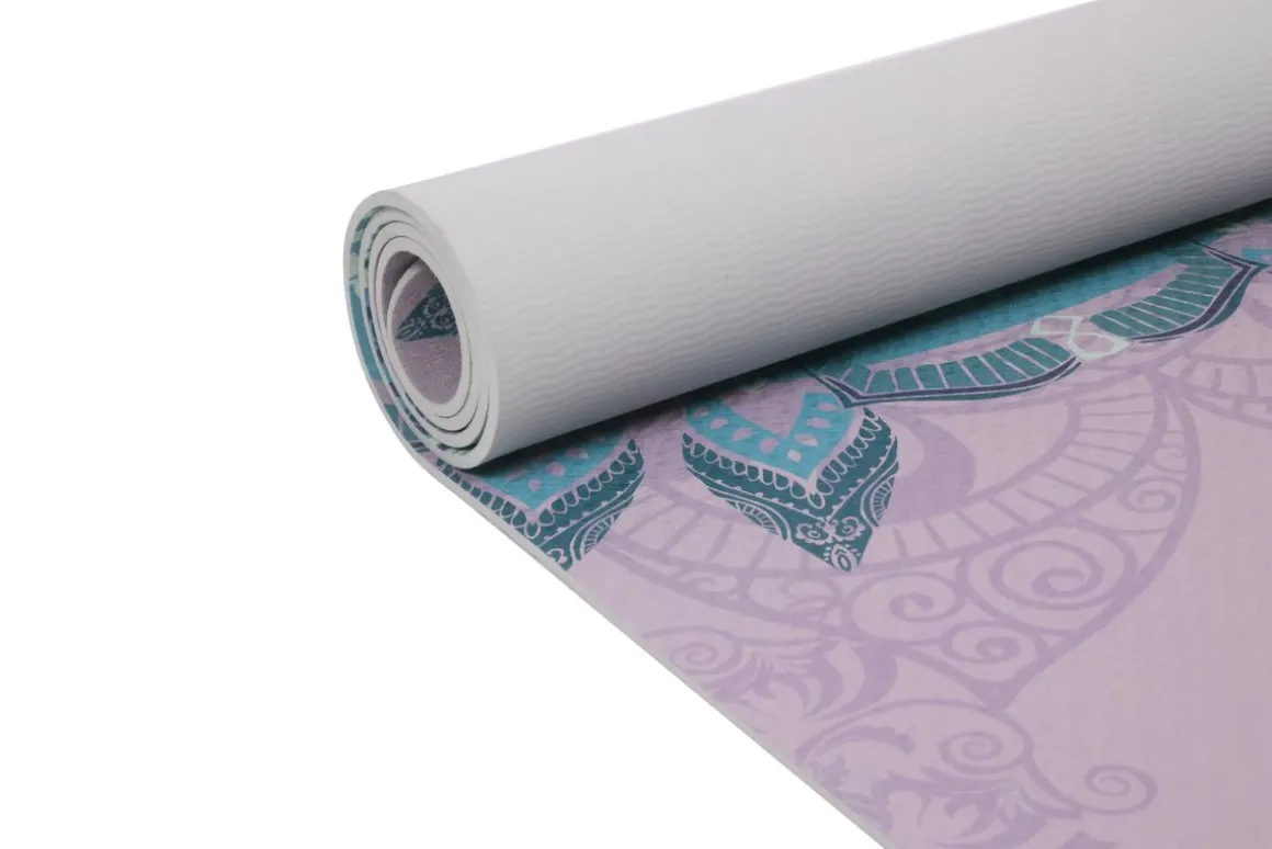 Yogamatte SHANTA rosa/mint 180 x 60 x 0.6 cm