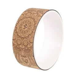 Yoga Wheel Kork weiss
