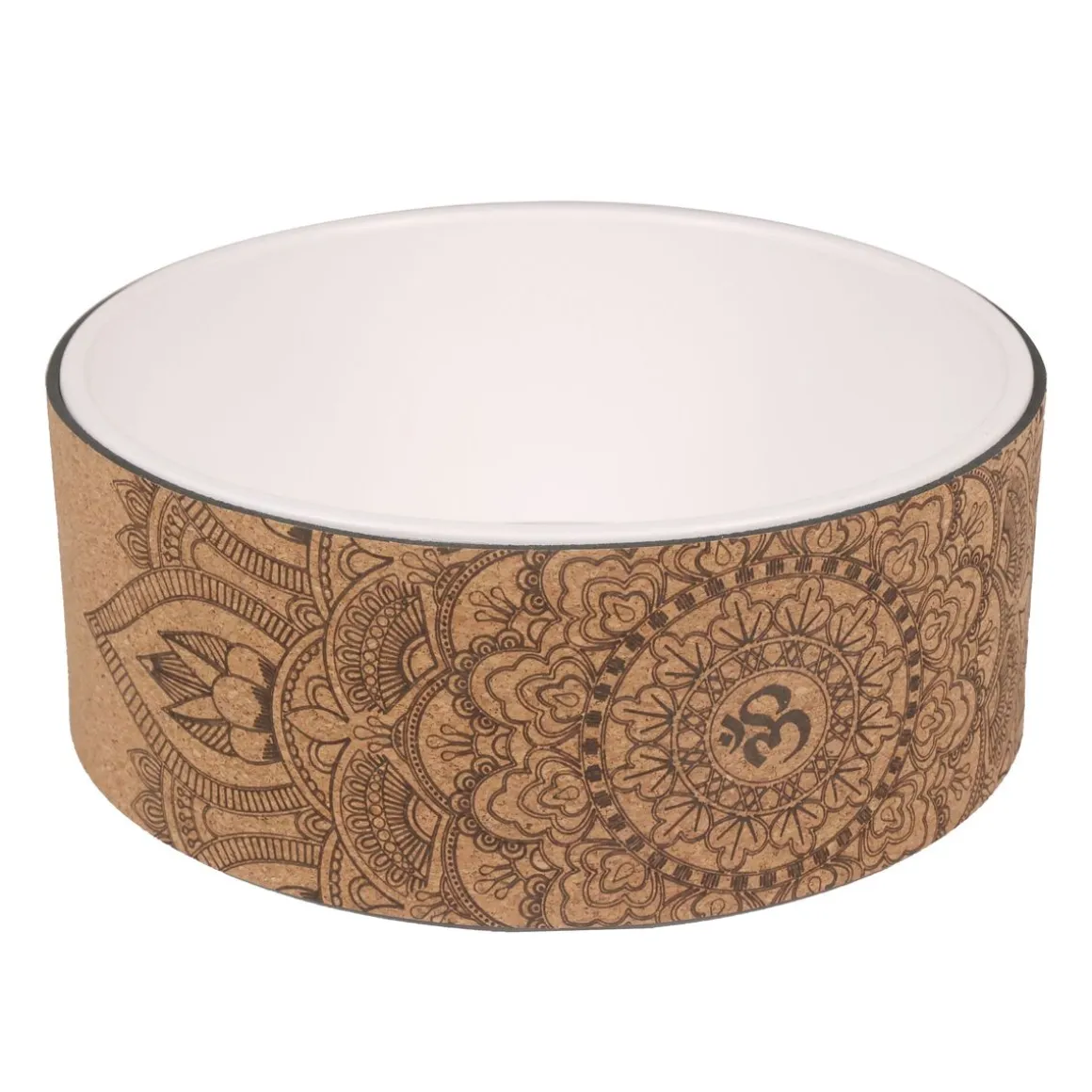 Yoga Wheel Kork weiss