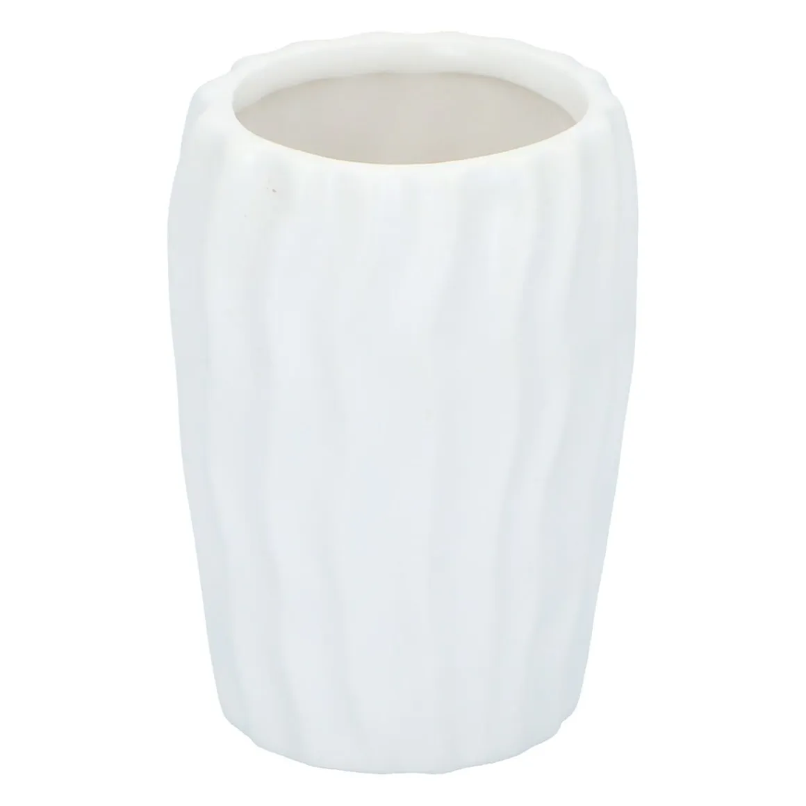 Zahnbürstenhalter Keramik 7 x 10 cm weiss