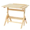 Zeichentisch verstellbar 90 x 60 x 75 - 96 cm natur