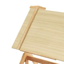 Zeichentisch verstellbar 90 x 60 x 75 - 96 cm natur