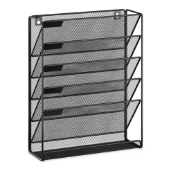 Zeitungsständer Wand 33 x 10 x 40 cm schwarz