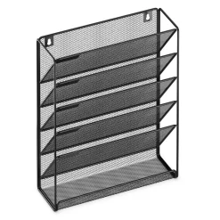 Zeitungsständer Wand 33 x 10 x 40 cm schwarz