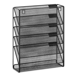 Zeitungsständer Wand 33 x 10 x 40 cm schwarz