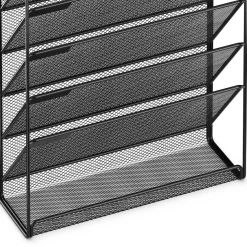 Zeitungsständer Wand 33 x 10 x 40 cm schwarz